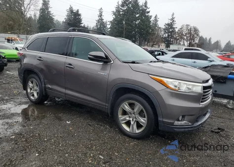 2015 Toyota Highlander Hybrid Limited from USA, damaged, VIN 5TDDCRFH7FS007611